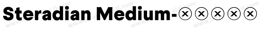 Steradian Medium字体转换